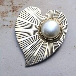 Signed Boucher heart Brooch